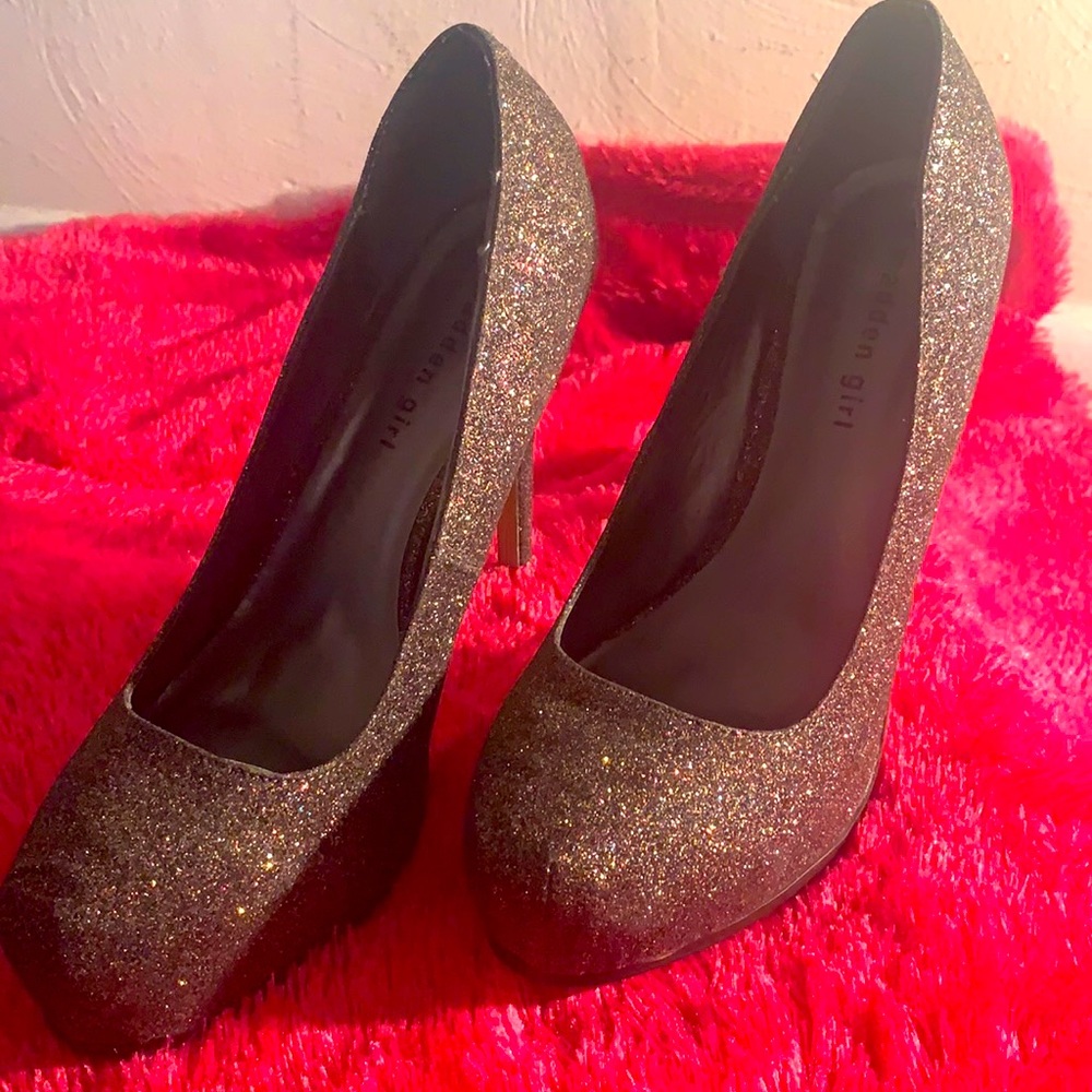 Sparkly Madden Girl heels / Macey's /worn once